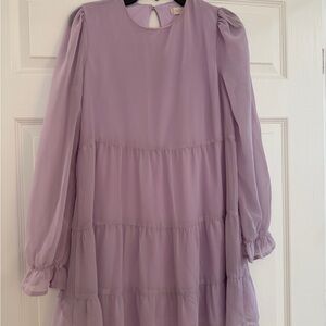 Altar'd State Lilac Tiered Dress